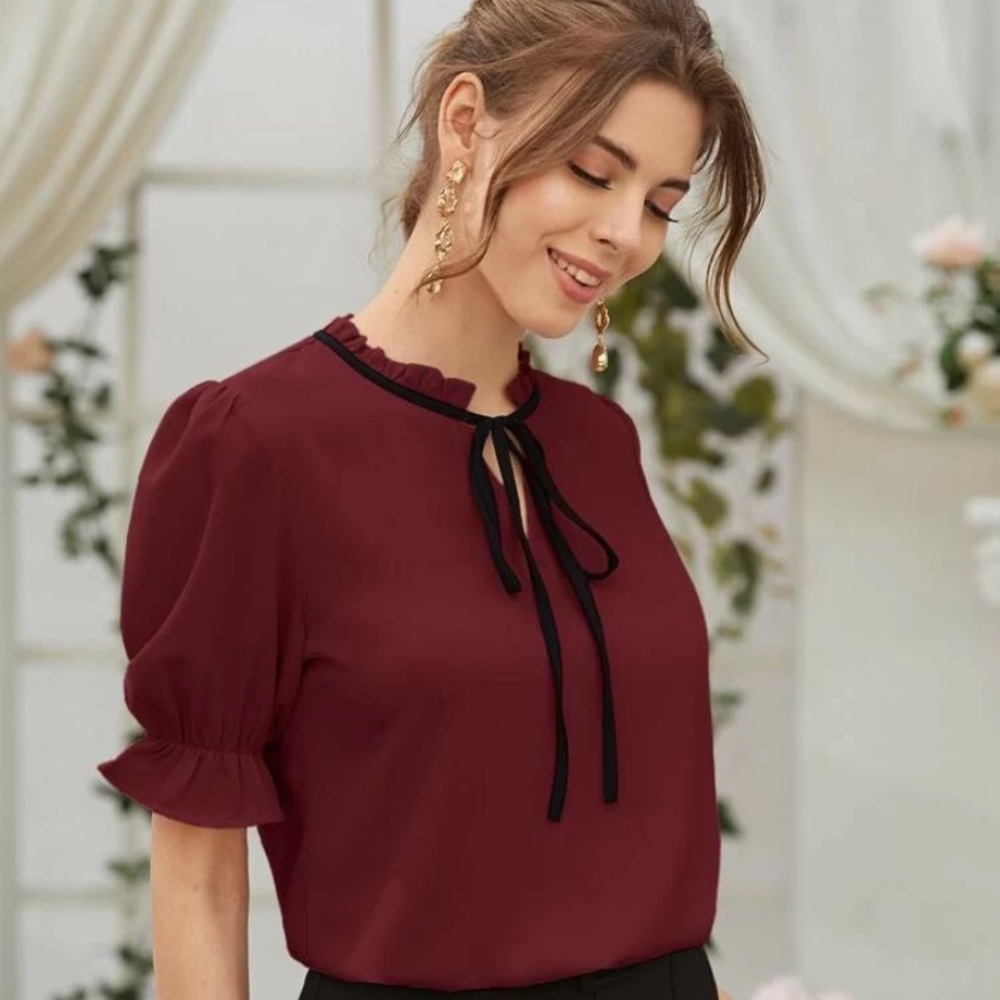 Brand new maroon top